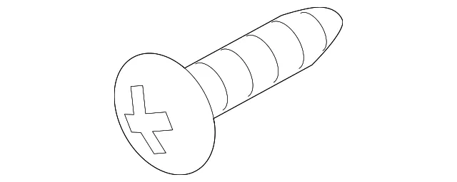 Tail Lamp Assembly Screw - Kia (12492-06187B)