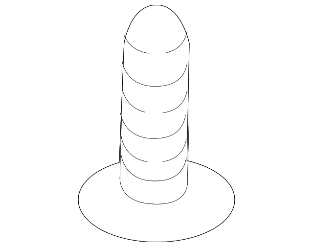 High Mount Lamp Screw - Kia (12493-05143)