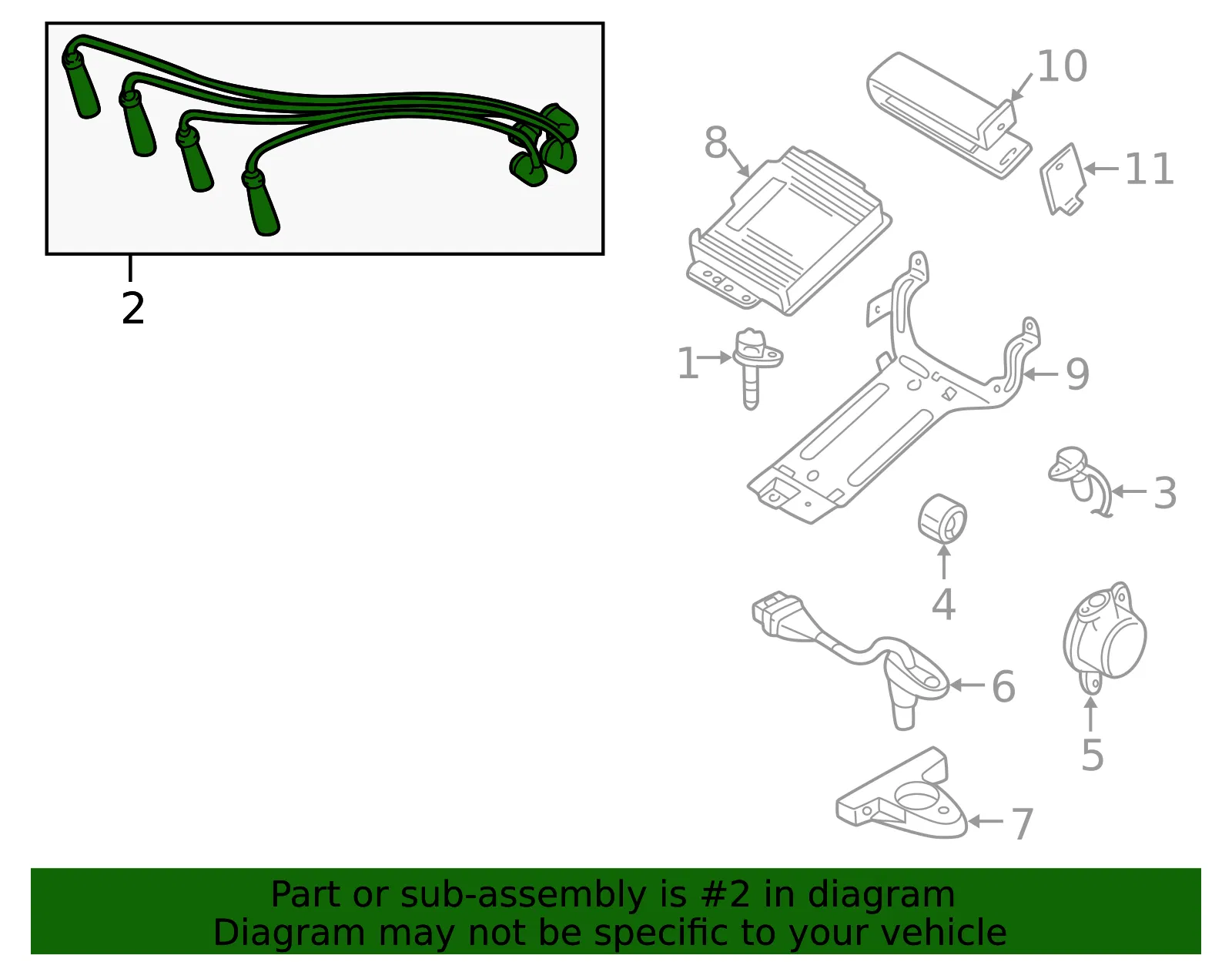 Spark Plug Wire Set - Volvo (1275603) - view 3