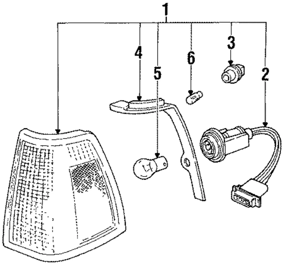 Park/Turn Lamp Gasket - Passenger Side (RH) - Volvo (1341499)