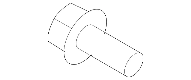 Starter Heat Shield Bolt - Nissan (14069-AX00A)