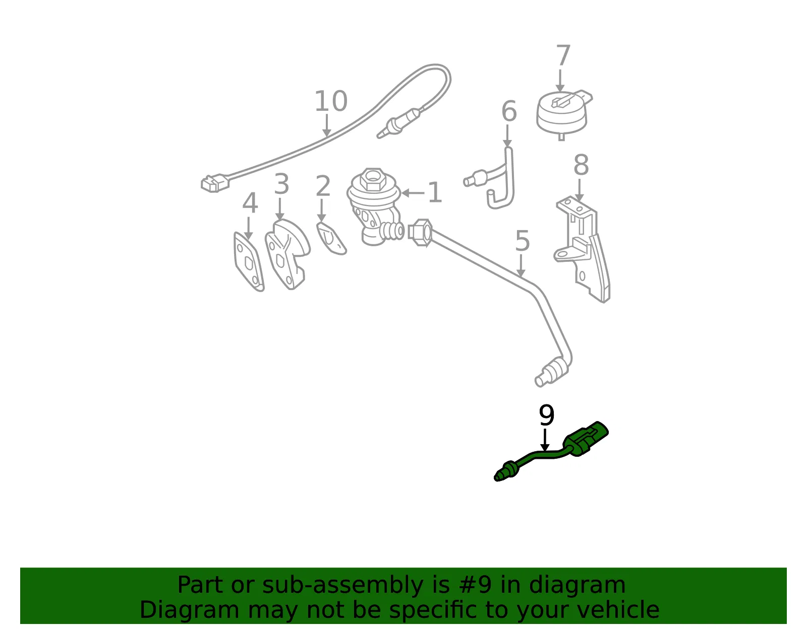 Sensor - Nissan (14730-19P00) - view 4