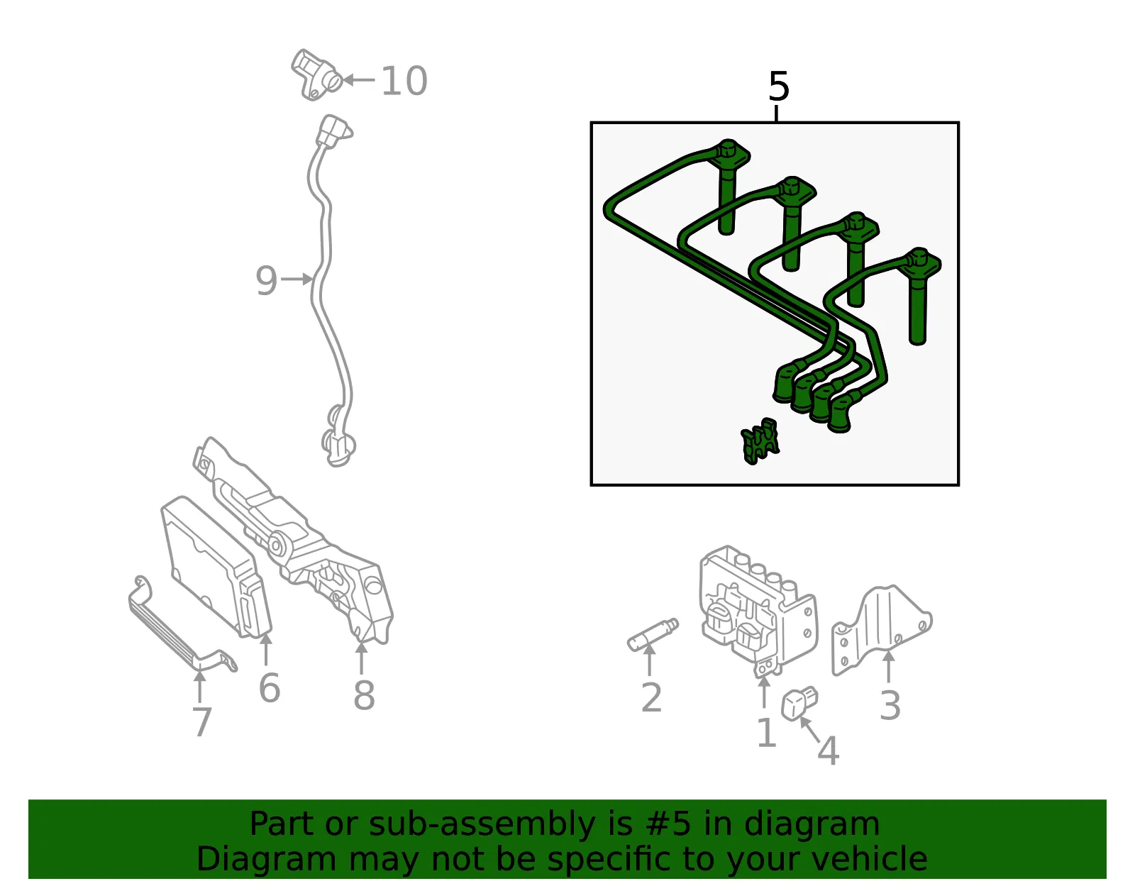 Spark Plug Wire Set - Mazda (18152a) - view 2