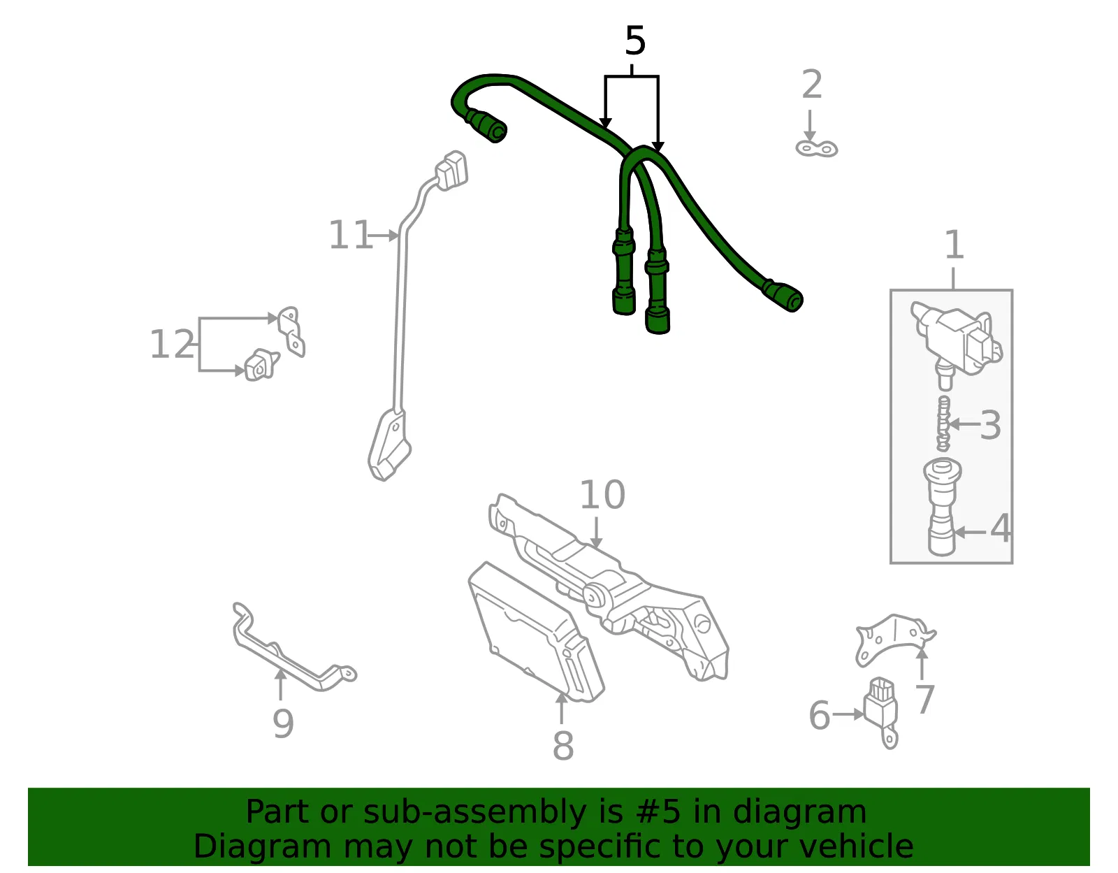 Spark Plug Wire Set - Mazda (18153a) - view 2