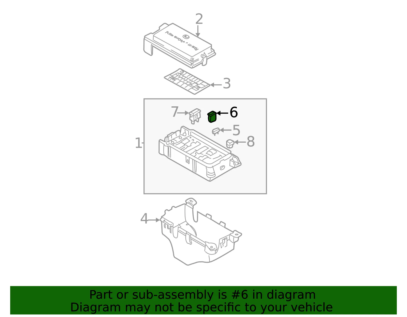 Fuse - Kia (18980-04823) - view 2