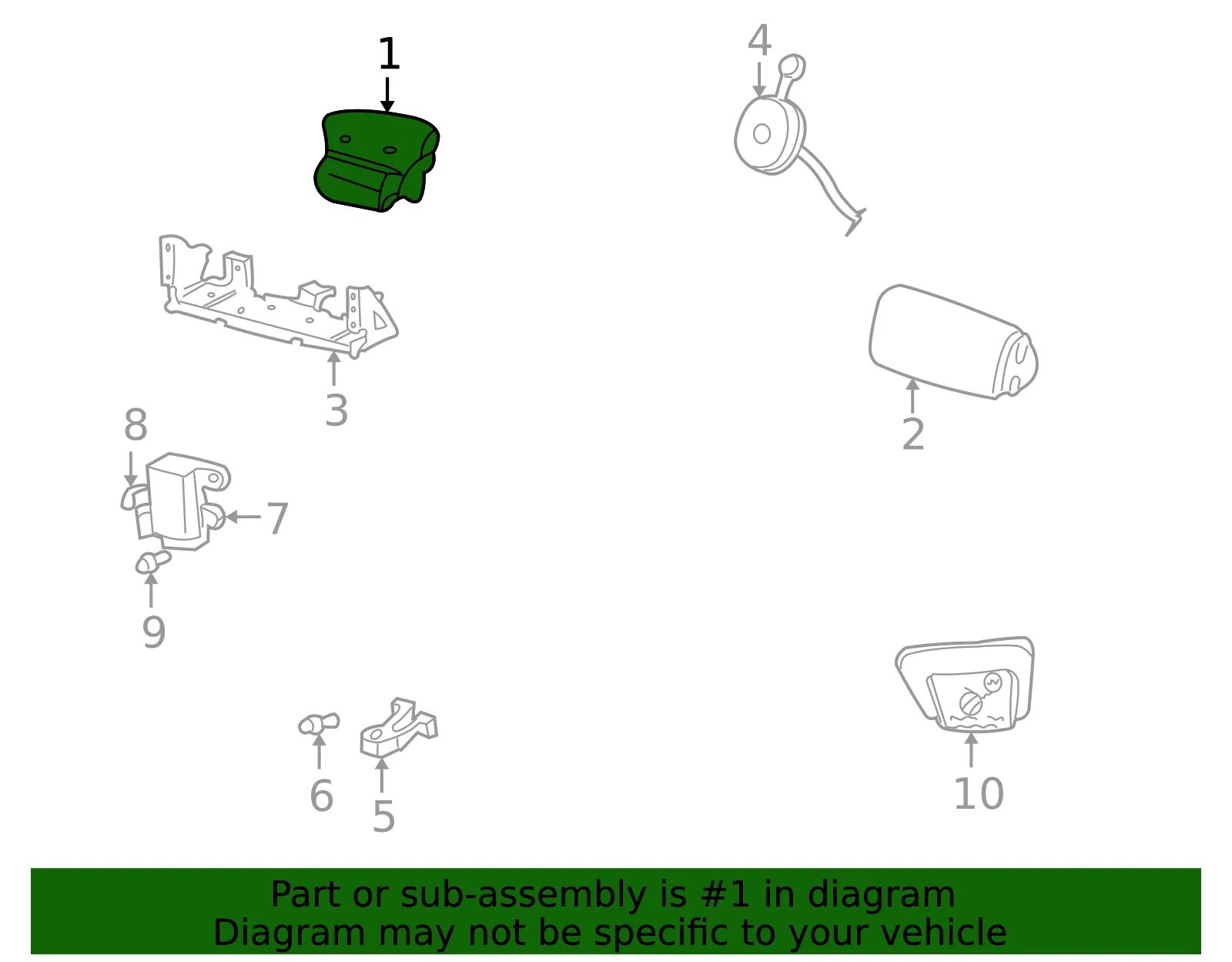 Module Air Bag - MAZDA (1FAA57K0000) - view 2