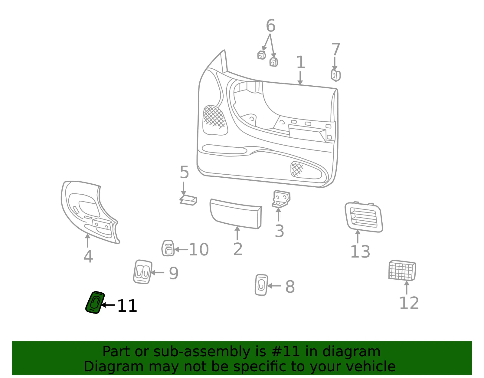 Switch Door Lock - MAZDA (1FAA66210) - view 2