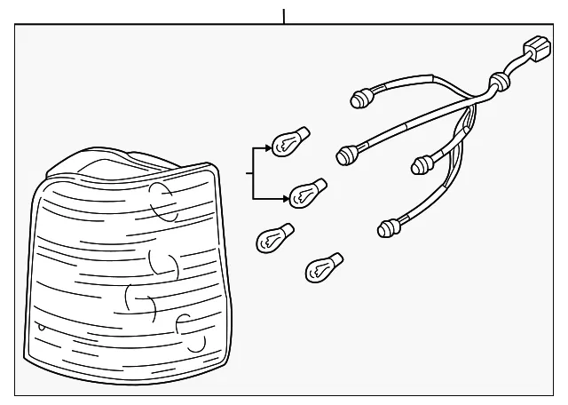 Combo Lamp Assembly - Driver's Side (LH) - Kia (1K53A-51160)