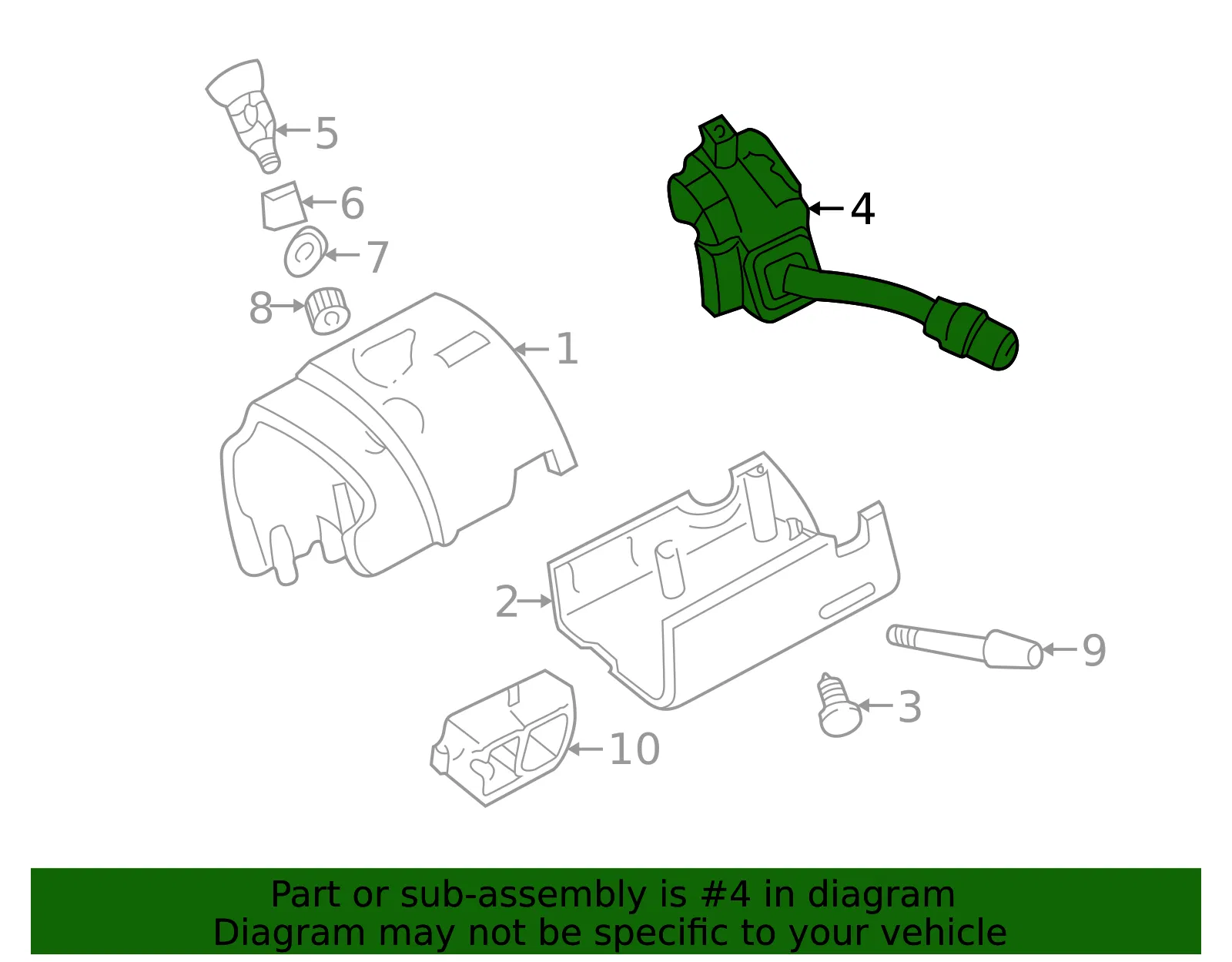 Combination Switch - Mazda (1f0066130) - view 2