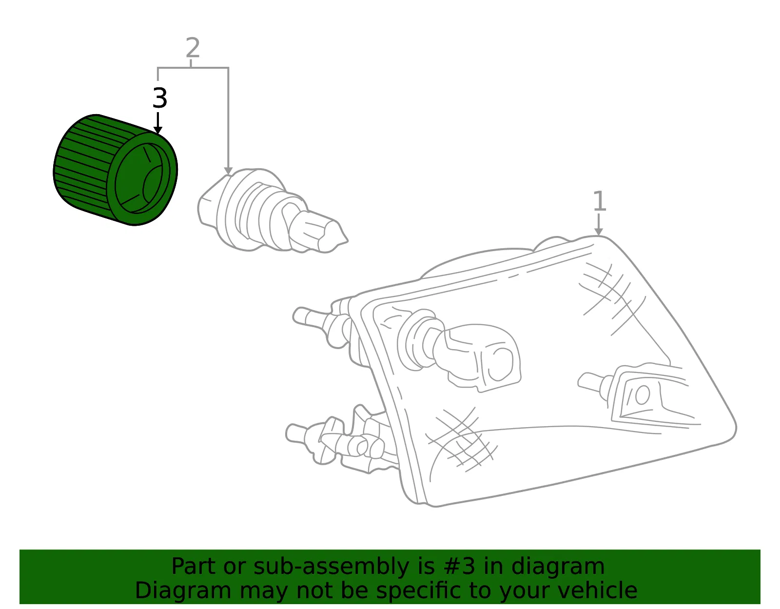 Headlight Socket - Mazda (1f2051034) - view 2