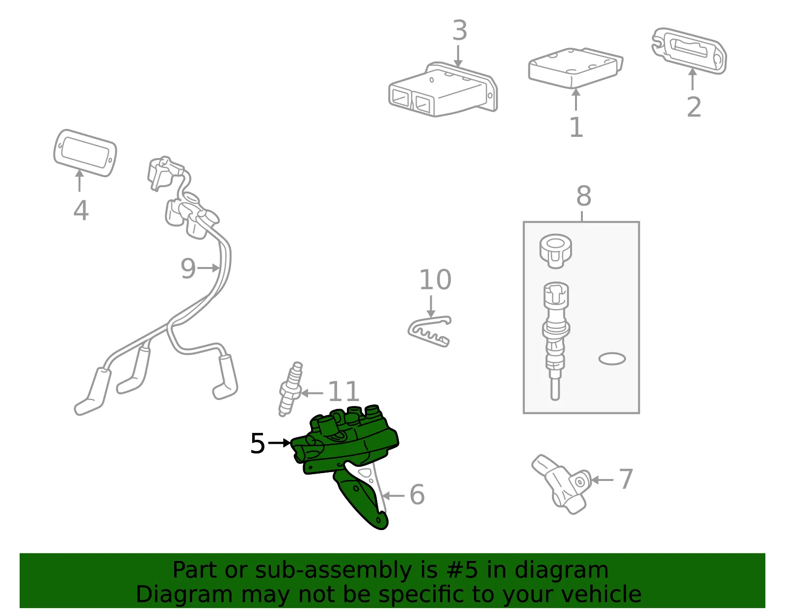 Ignition Coil - Mazda (1f2118100b) - view 2
