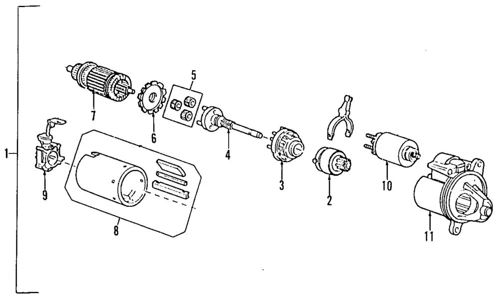 Starter - Mazda (1f6018400r0b)