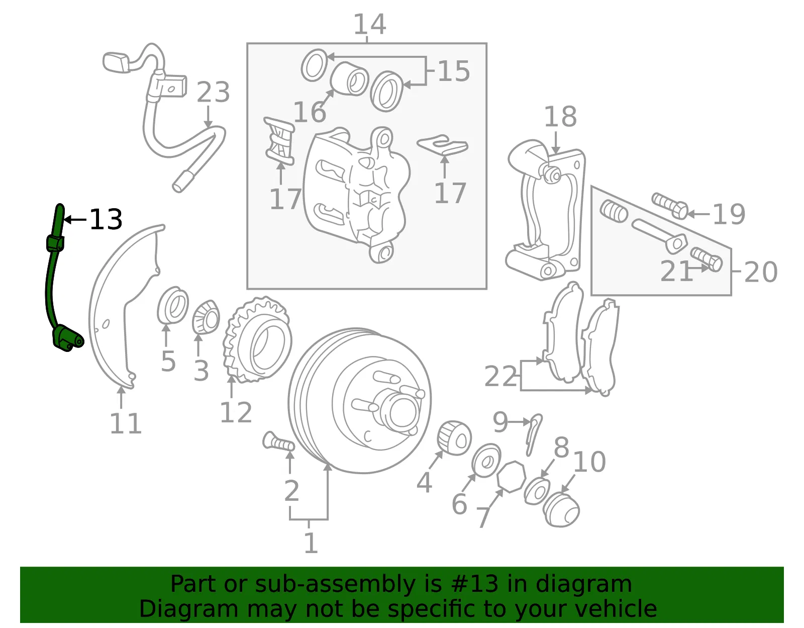 ABS Wheel Speed Sensor - Mazda (1f6043801a) - view 2