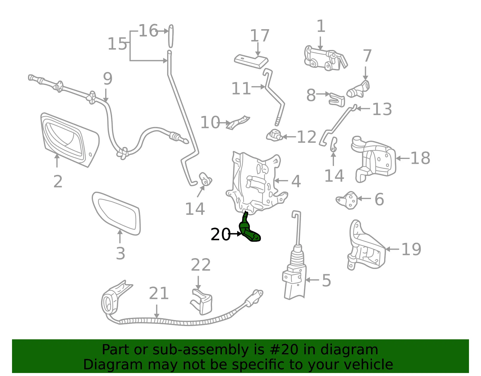 Lock Switch - Mazda (1f6066820) - view 2