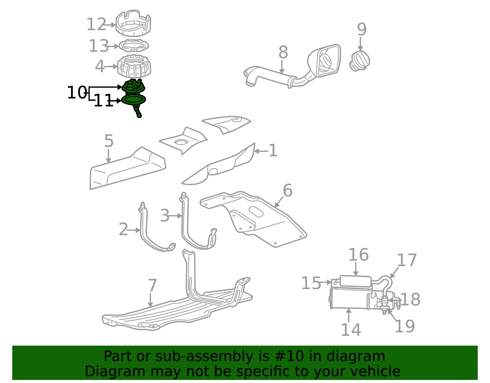 Fuel Pump Module Assembly - Mazda (1f8013350b) - view 2