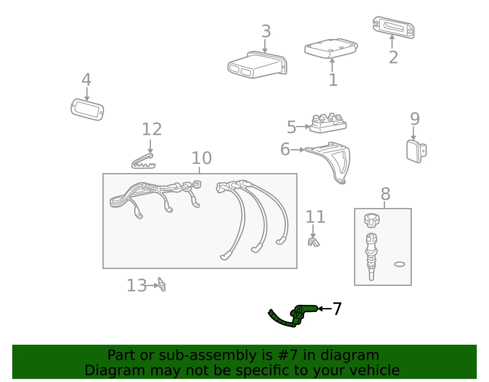 Engine Crankshaft Position Sensor - Mazda (1f8267082) - view 2