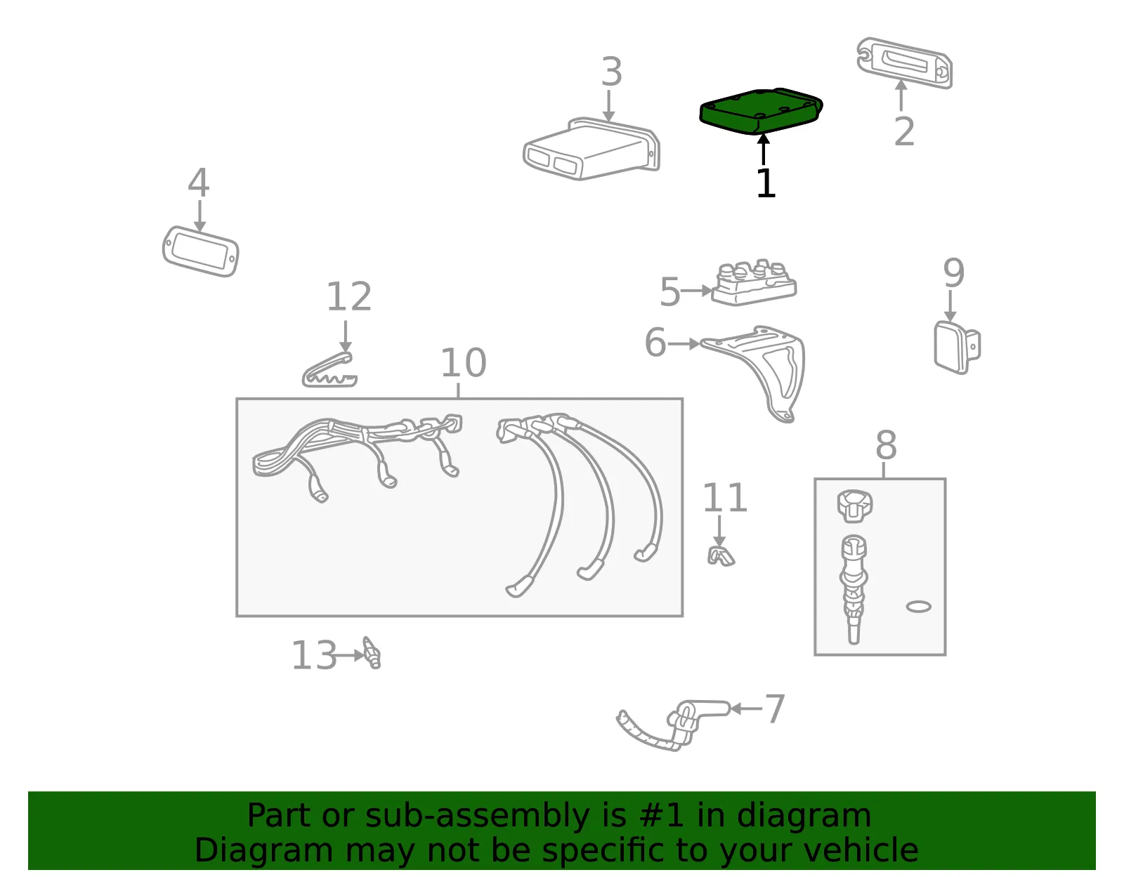 Engine Control Module (ECM) - Mazda (1f8518881r00) - view 2