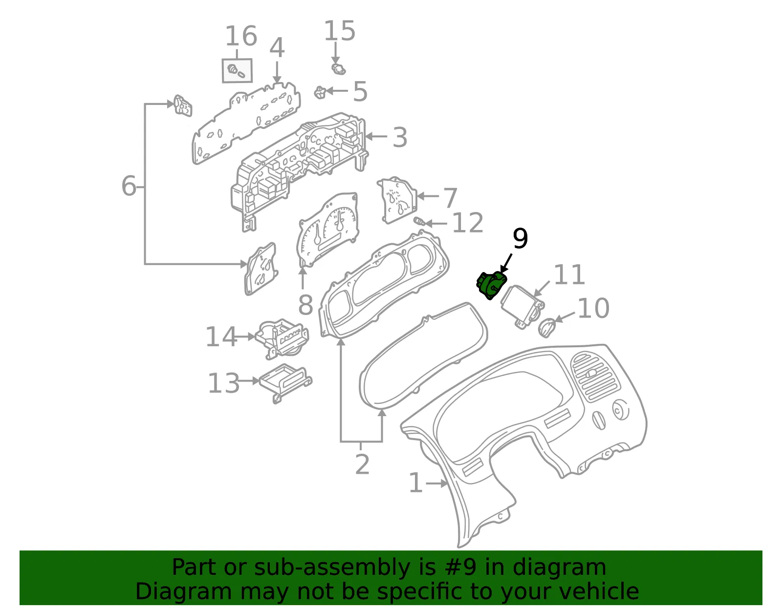Headlight Switch - Mazda (1fab66170) - view 2