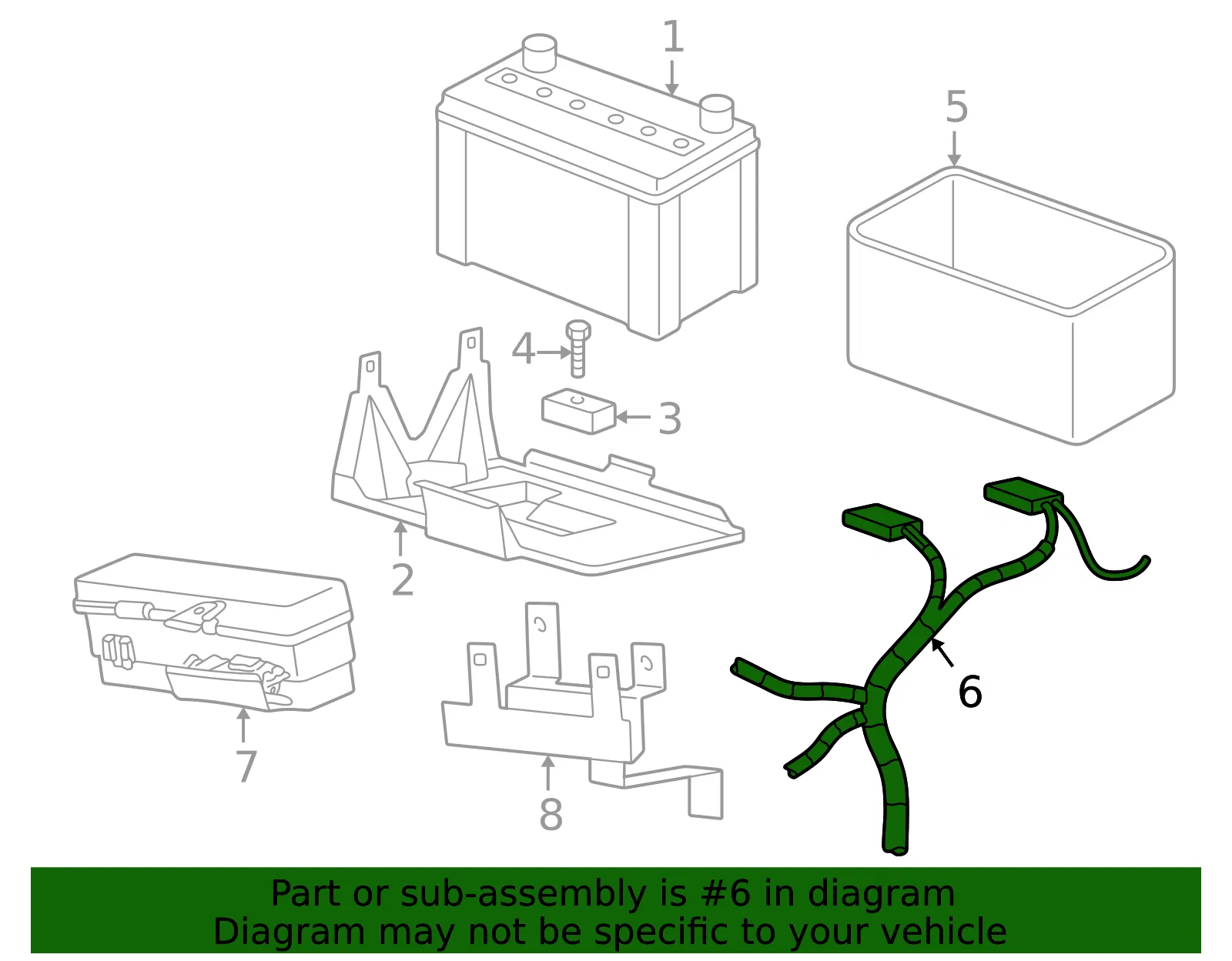 Battery Cable Harness - Mazda (1fae67255) - view 2