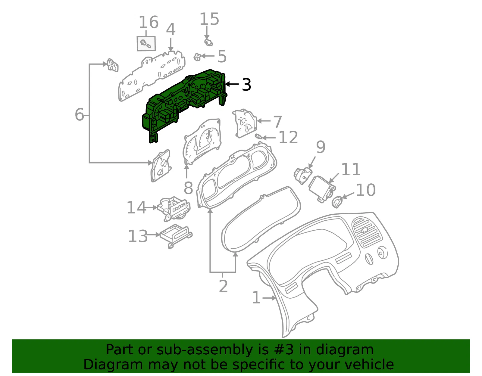 Instrument Cluster - Mazda (1fbb55471) - view 2