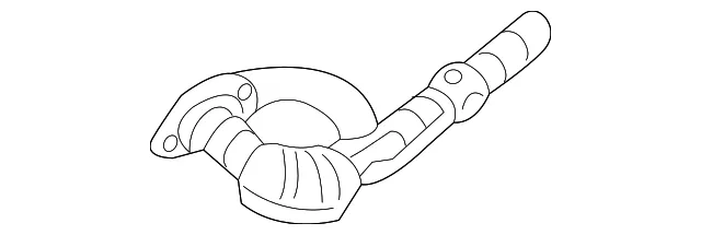 Connector Tube - Driver's Side (LH) - Nissan (20030-EZ30A)