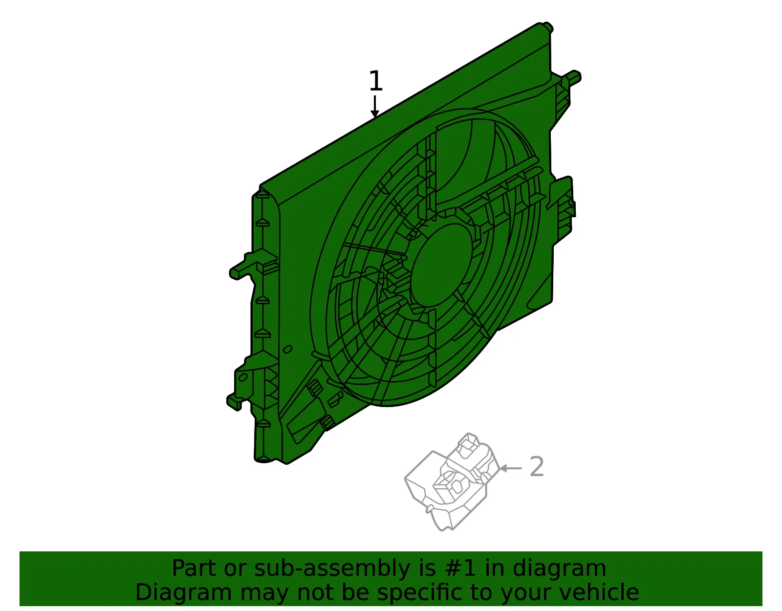 Fan Module - Nissan (21481-5R00A) - view 2