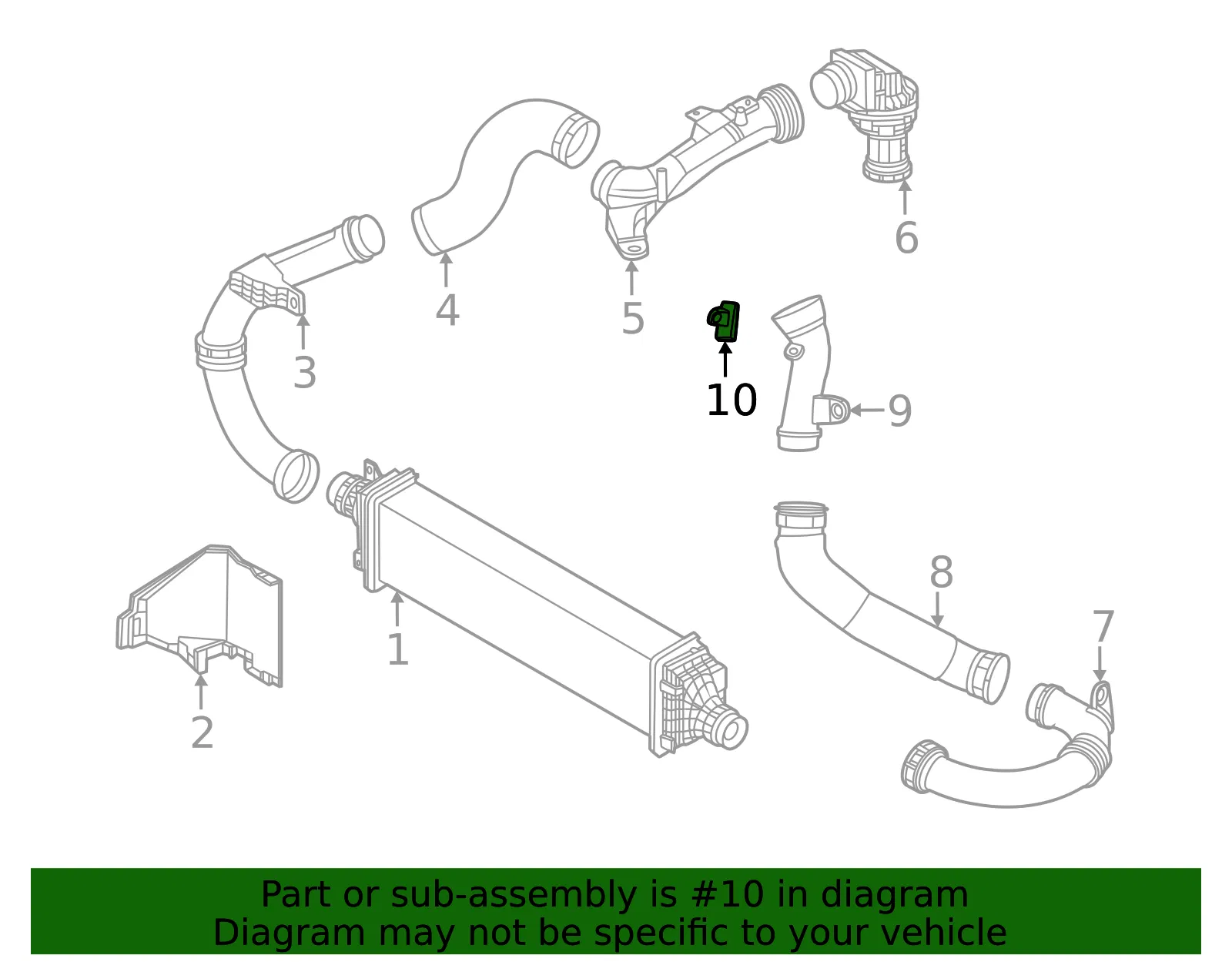 Boost Sensor - Nissan (22365-6RC1C) - view 2
