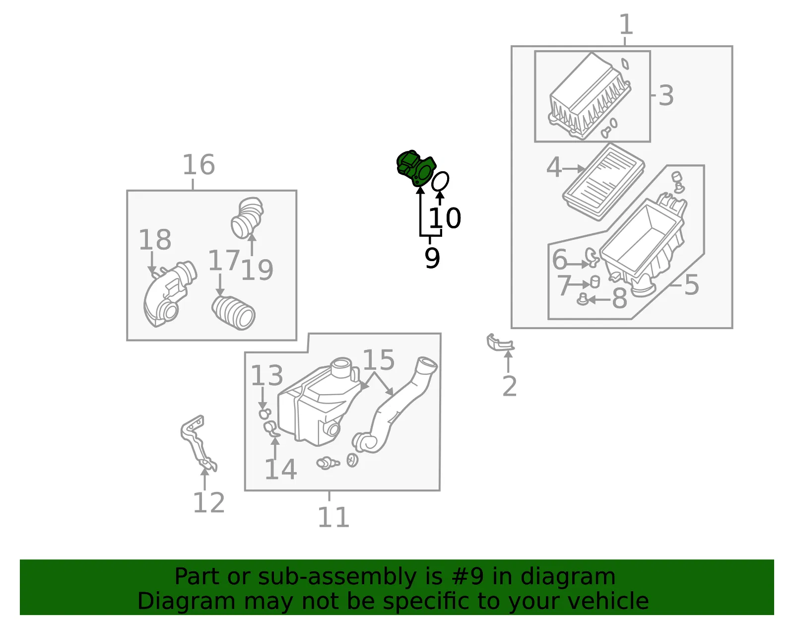 Mass Air Flow Sensor - Nissan (22680-5J000) - view 2