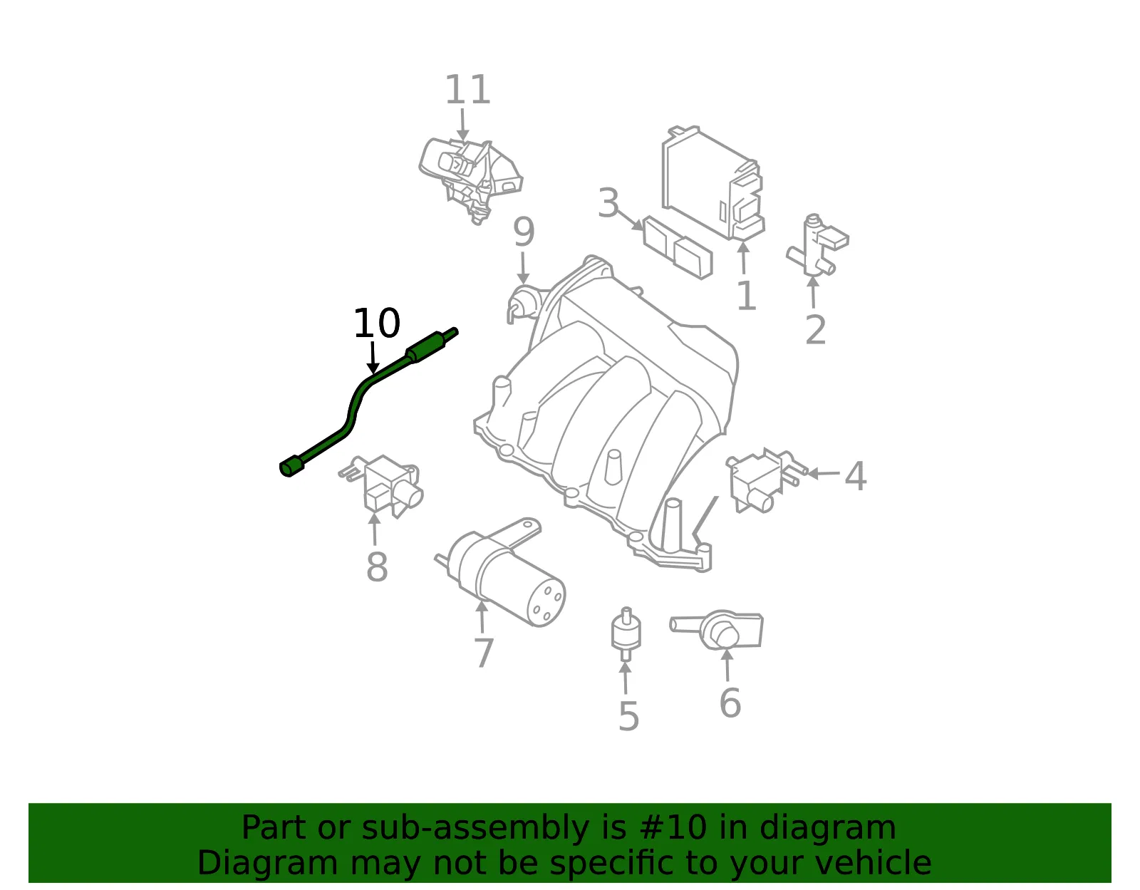 Oxygen Sensor - Nissan (22690-2A000) - view 2