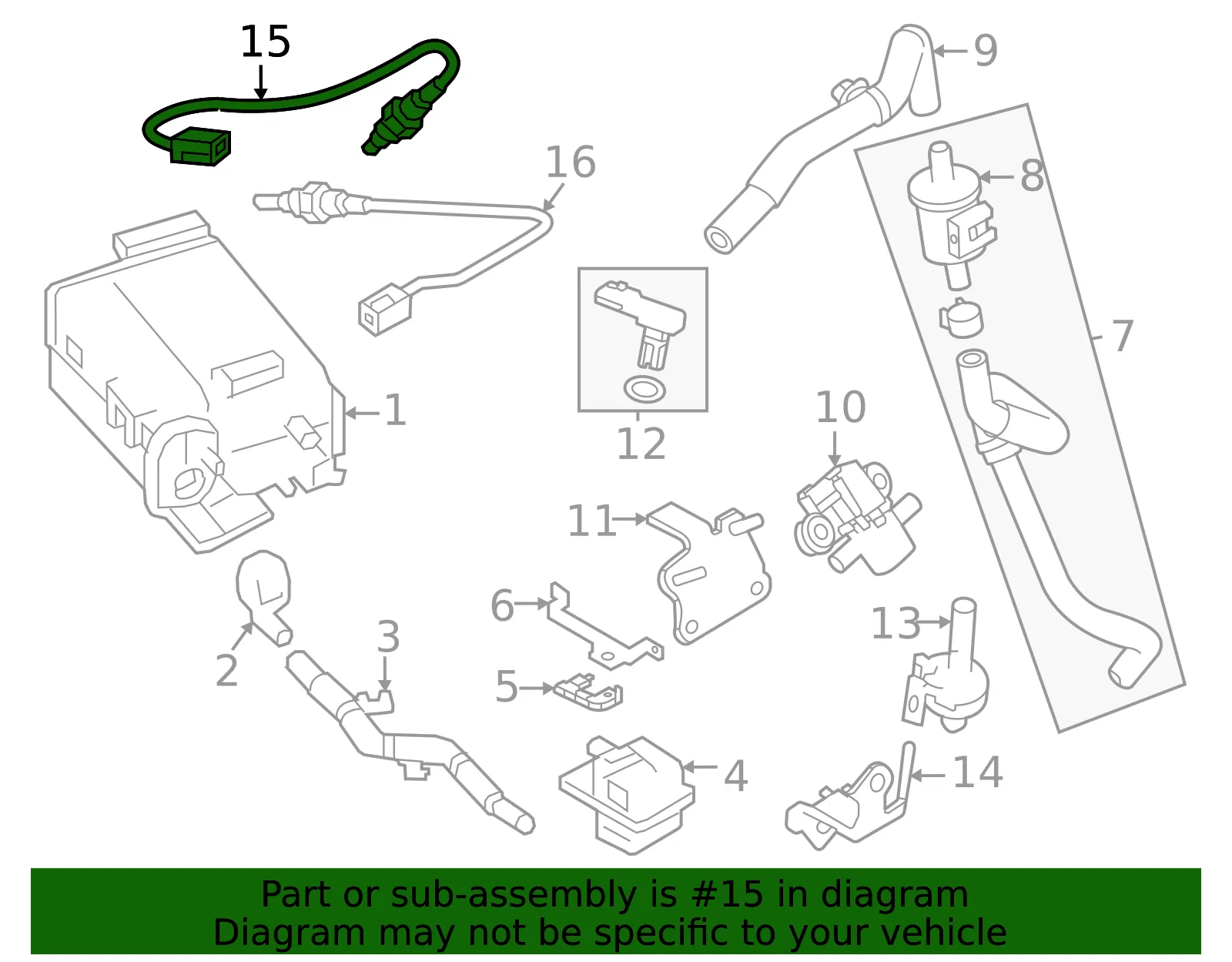 Oxygen Sensor - Nissan (22693-5CA0A) - view 4