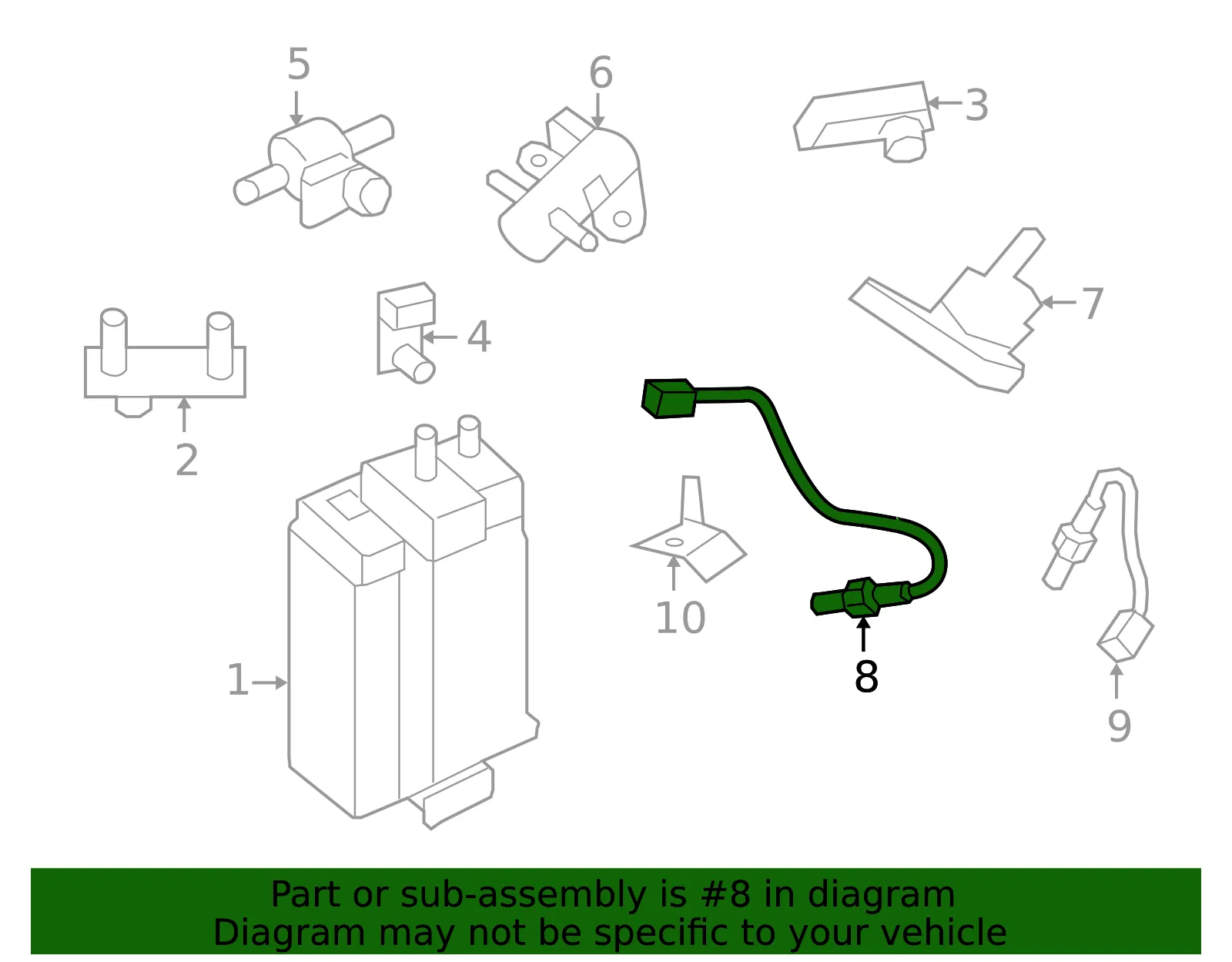 Oxygen Sensor - Nissan (22693-JF00A) - view 4