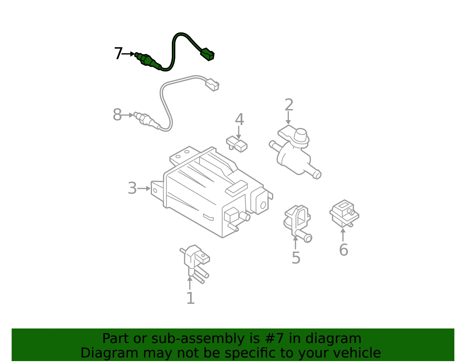 Oxygen Sensor - Nissan (226A0-3YM0B) - view 4
