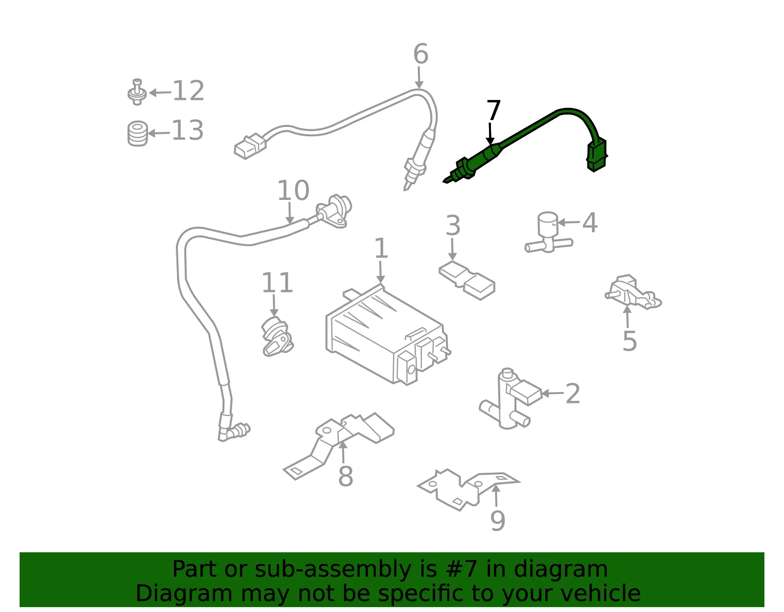 Oxygen Sensor - Nissan (226A0-AM601) - view 5