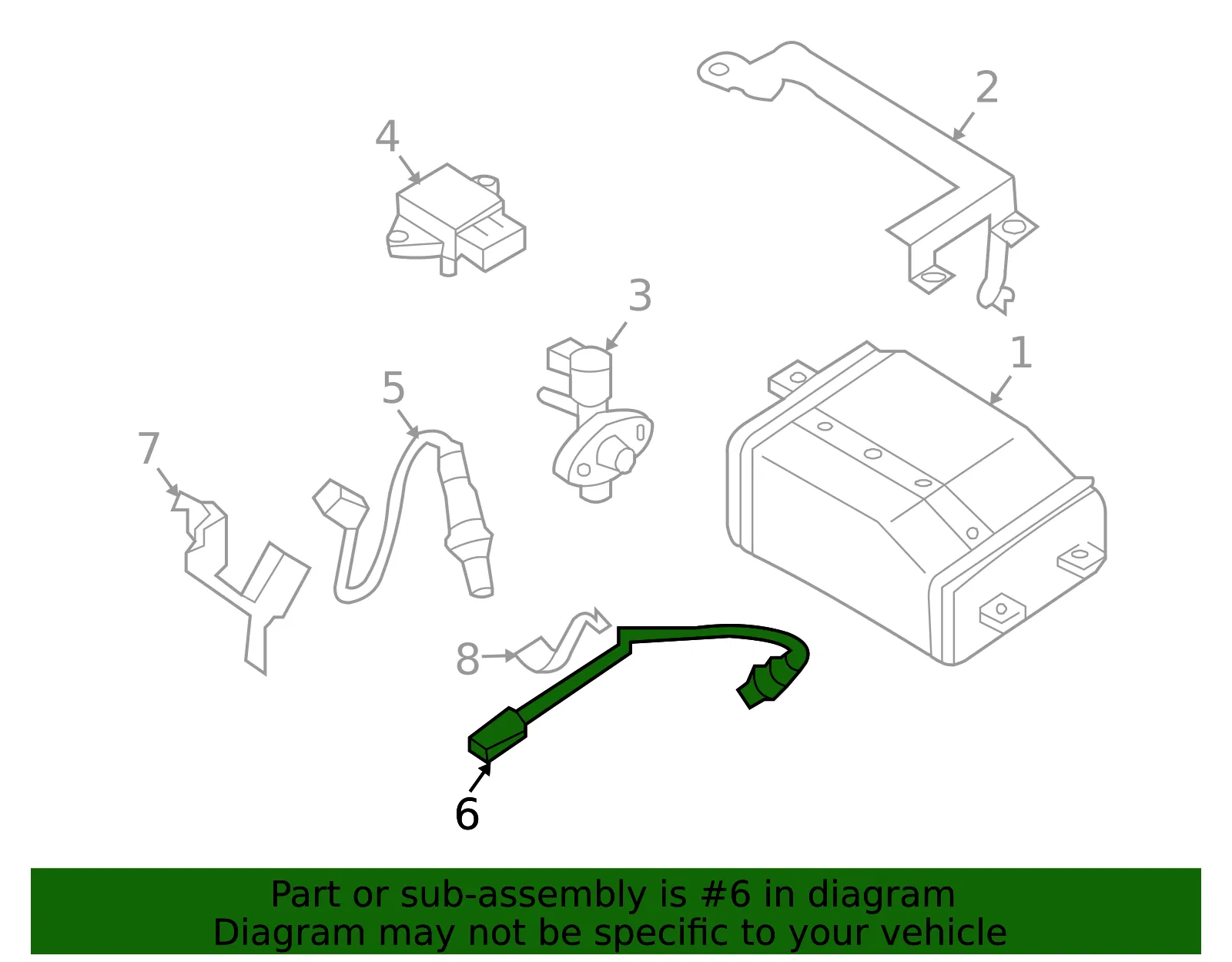 Oxygen Sensor - Nissan (226A4-JA00A) - view 5
