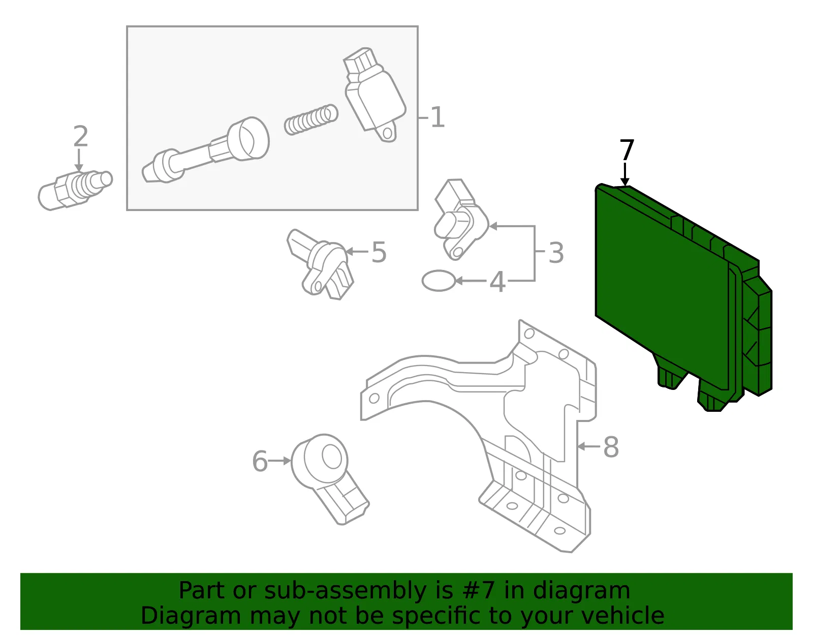 Engine Control Module (ECM) - Nissan (23703-6GY0A) - view 2