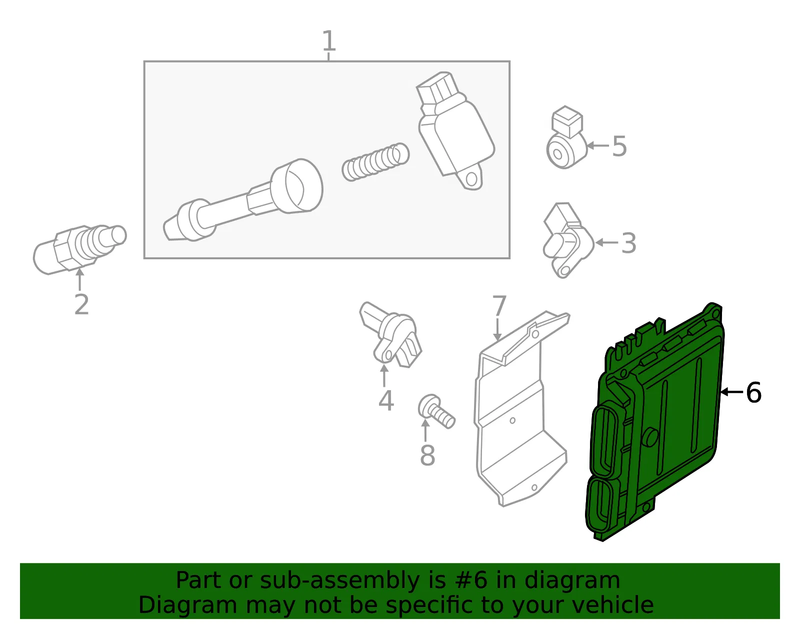 Engine Control Module (ECM) - Nissan (23703-9BF0A) - view 2