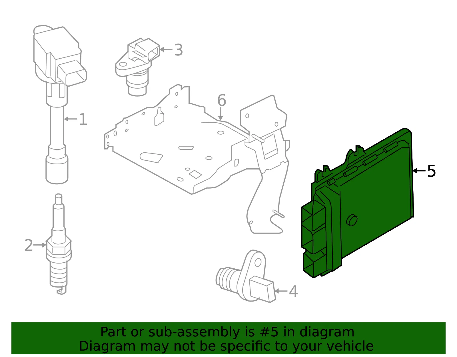 Engine Control Module (ECM) - Nissan (23703-DF47D) - view 2