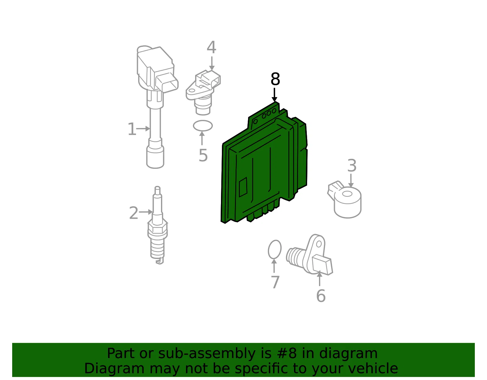 Engine Control Module (ECM) - Nissan (23710-1VK1A) - view 2