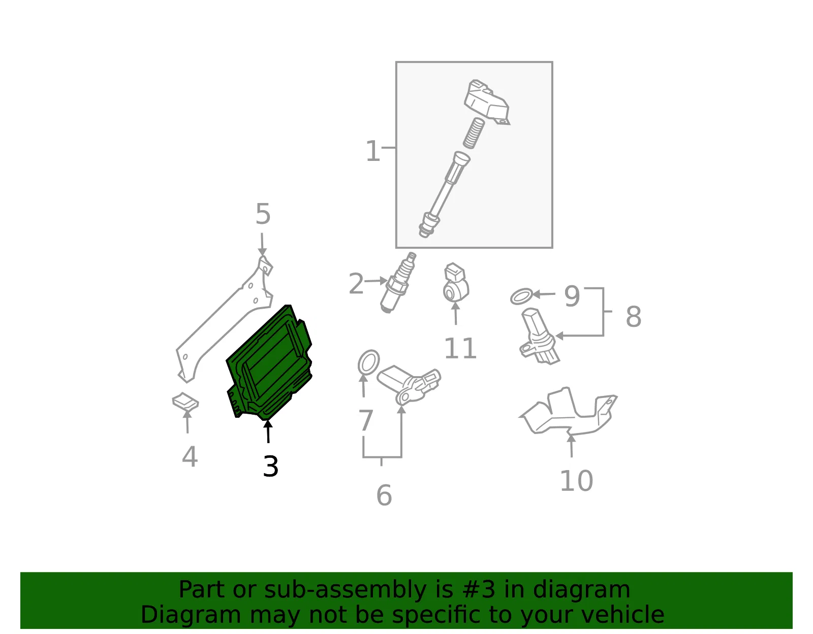 Engine Control Module (ECM) - Nissan (23710-8Y007) - view 2