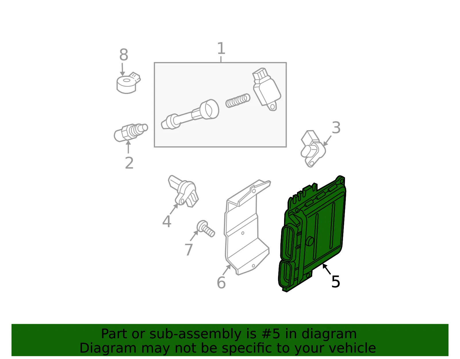 Engine Control Module (ECM) - Nissan (23710-9BD8A) - view 2