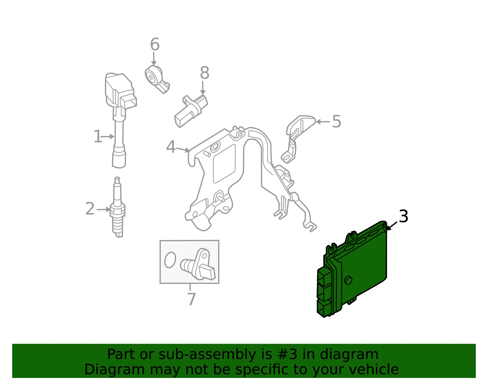 Engine Control Module (ECM) - Nissan (23710-9DA1A) - view 2