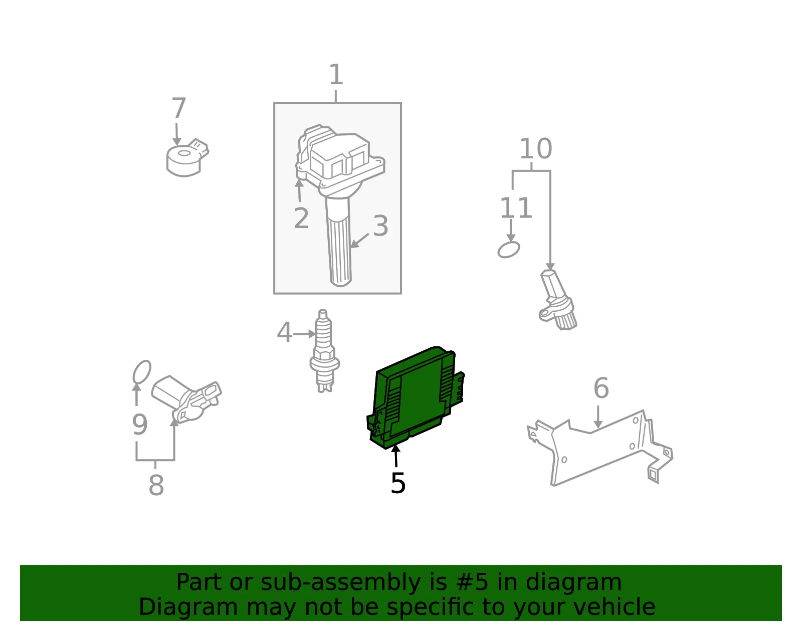 Engine Control Module (ECM) - Nissan (23710-CD003) - view 2