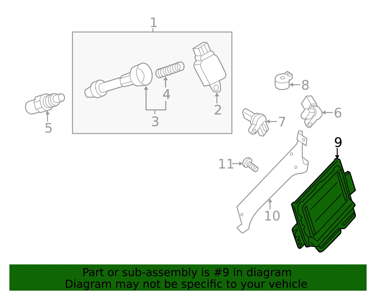 Engine Control Module (ECM) - Nissan (23710-ZP32A) - view 2
