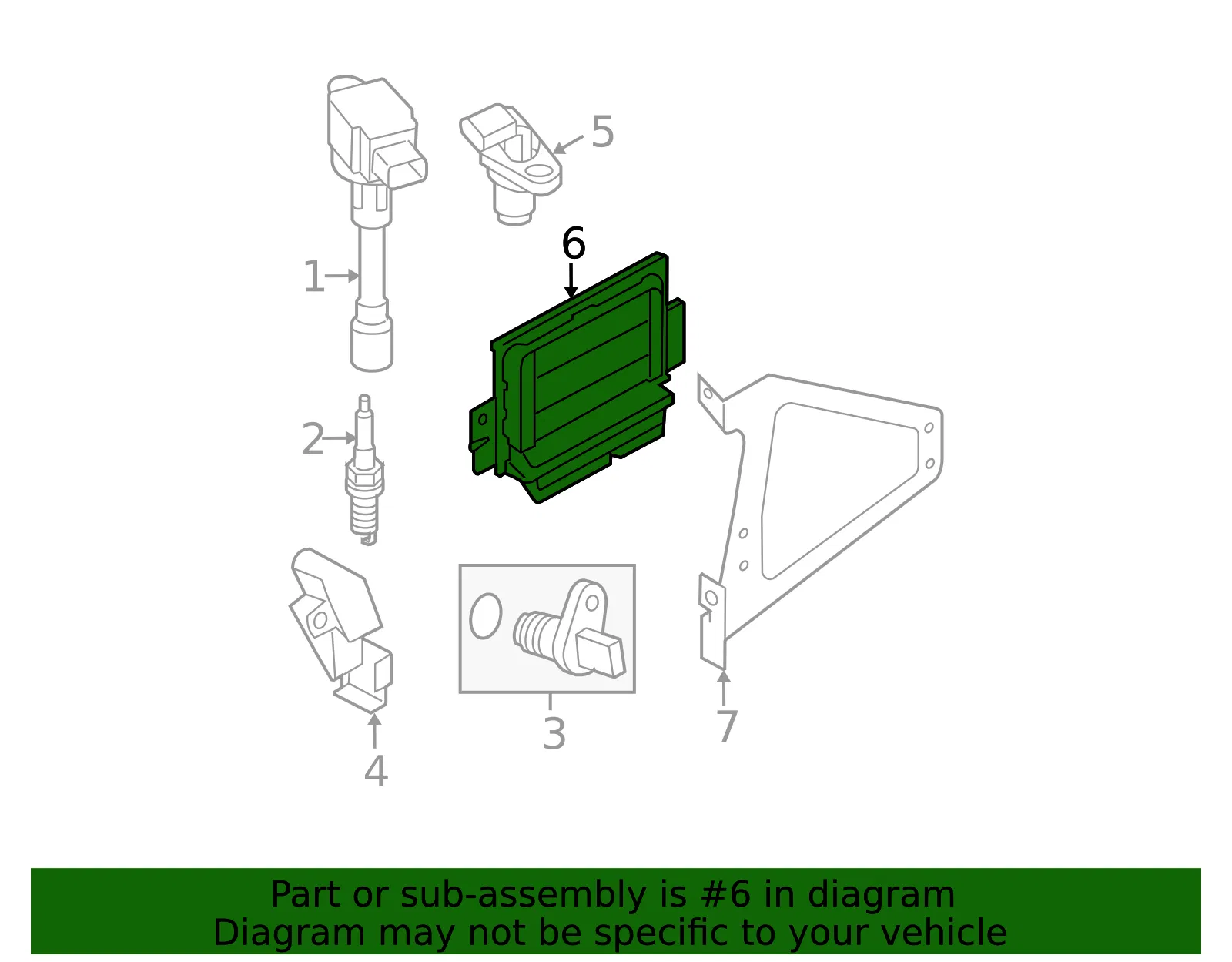 Engine Control Module (ECM) - Nissan (23710-ZT56A) - view 3