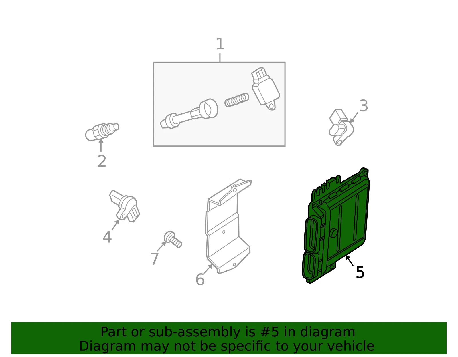 Engine Control Module (ECM) - Nissan (23710-ZW00A) - view 2