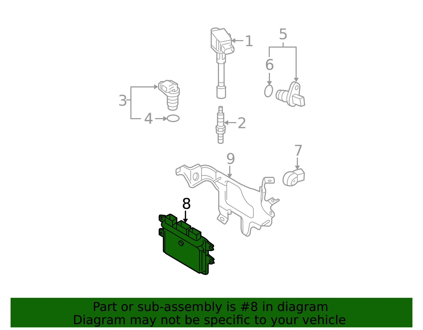 Engine Control Module - Nissan (23710-ZW51A) - view 2