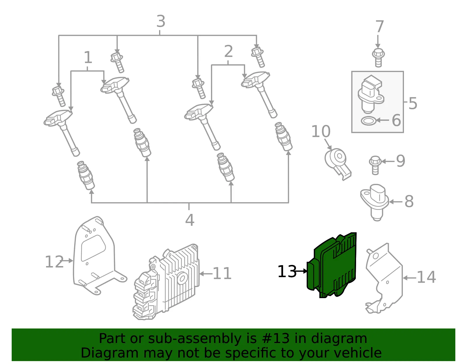 Control Module - Nissan (23751-6JB0A) - view 2