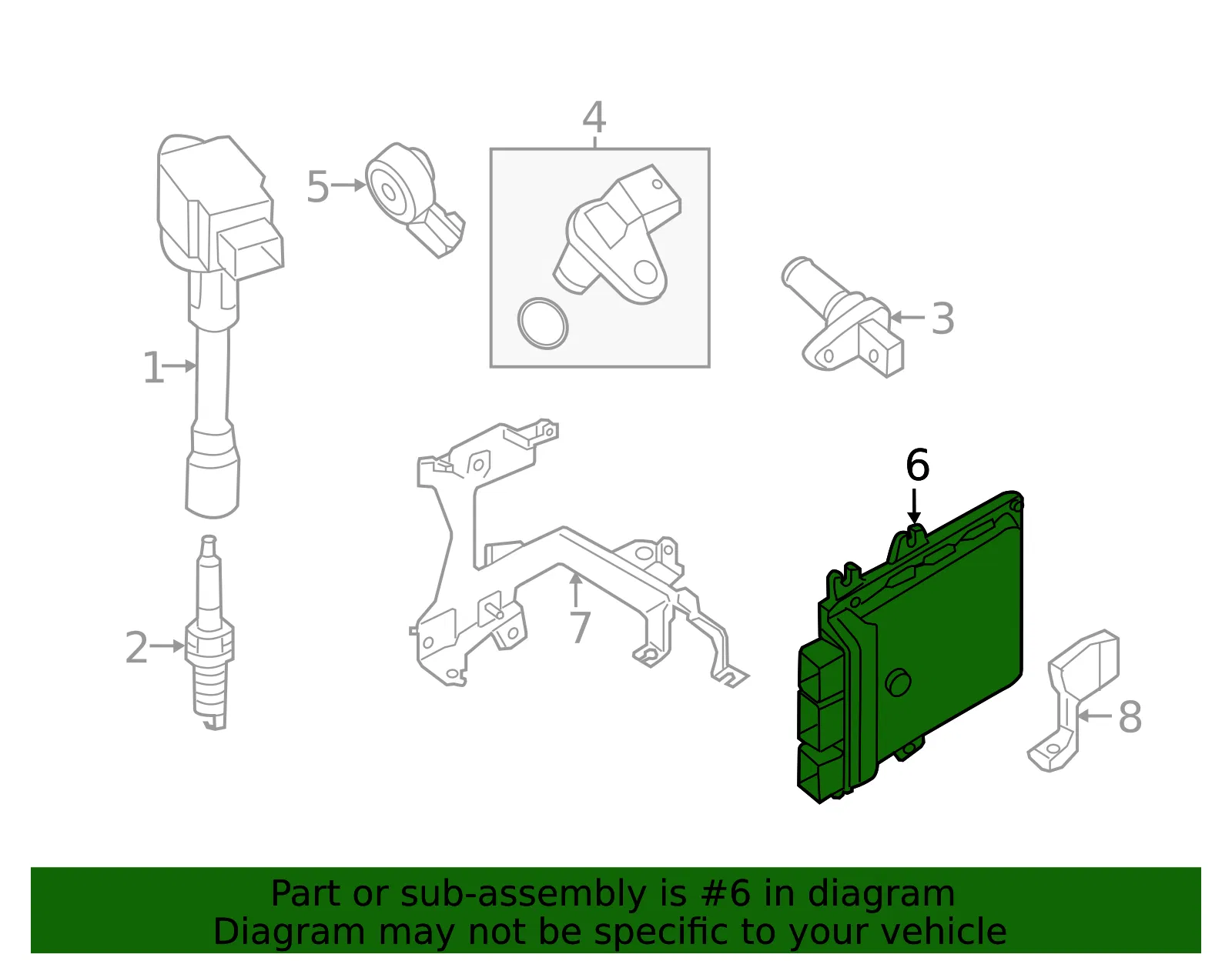 Engine Control Module (ECM) - Nissan (237A1-3JV9B) - view 2