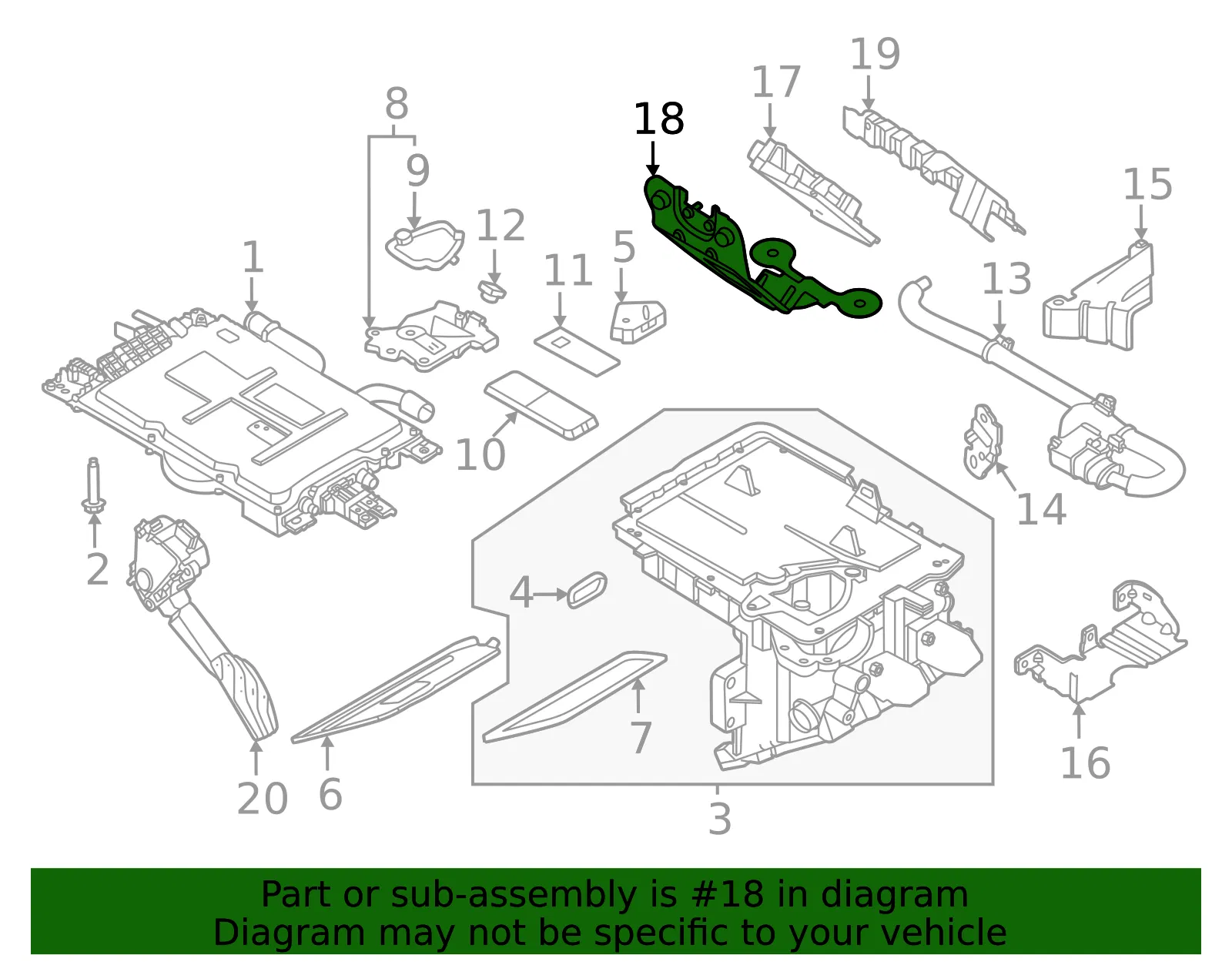 Control Module Bracket - Nissan (237D1-5MP0A) - view 2