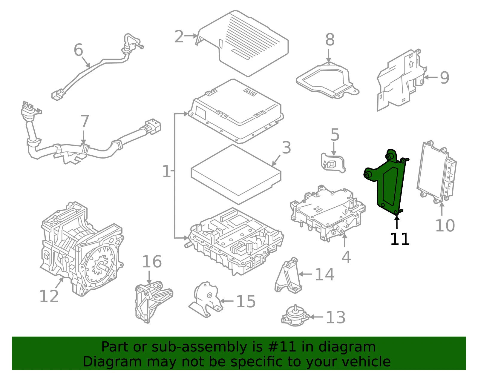 Control Module Mount Bracket - Nissan (237D1-5SA0A) - view 2